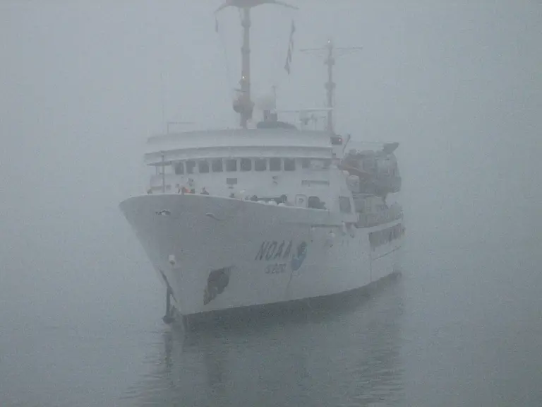 Radiation fog often forms in the cold air trapped beneath a nighttime inversion