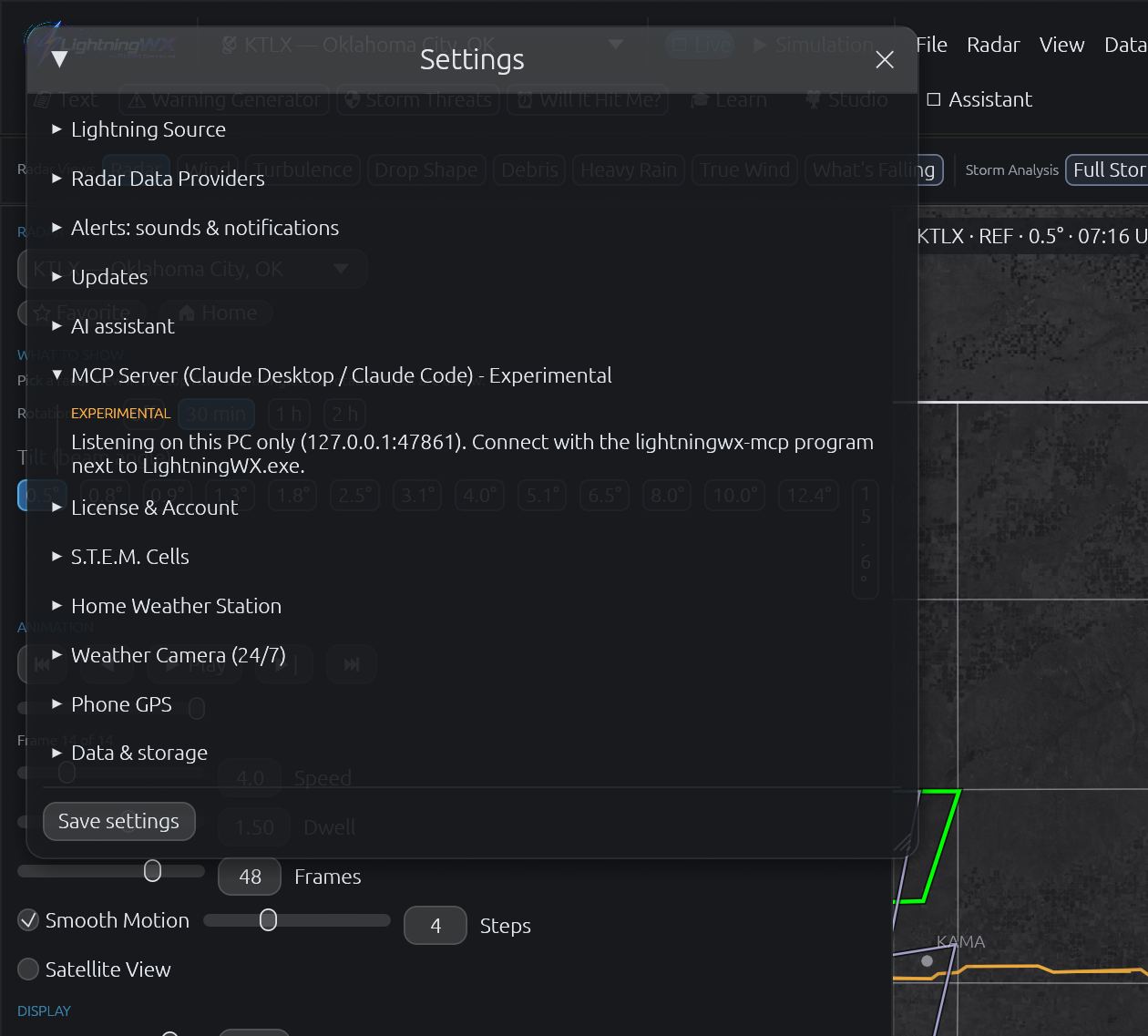 Experimental MCP server settings for Claude Desktop and Claude Code