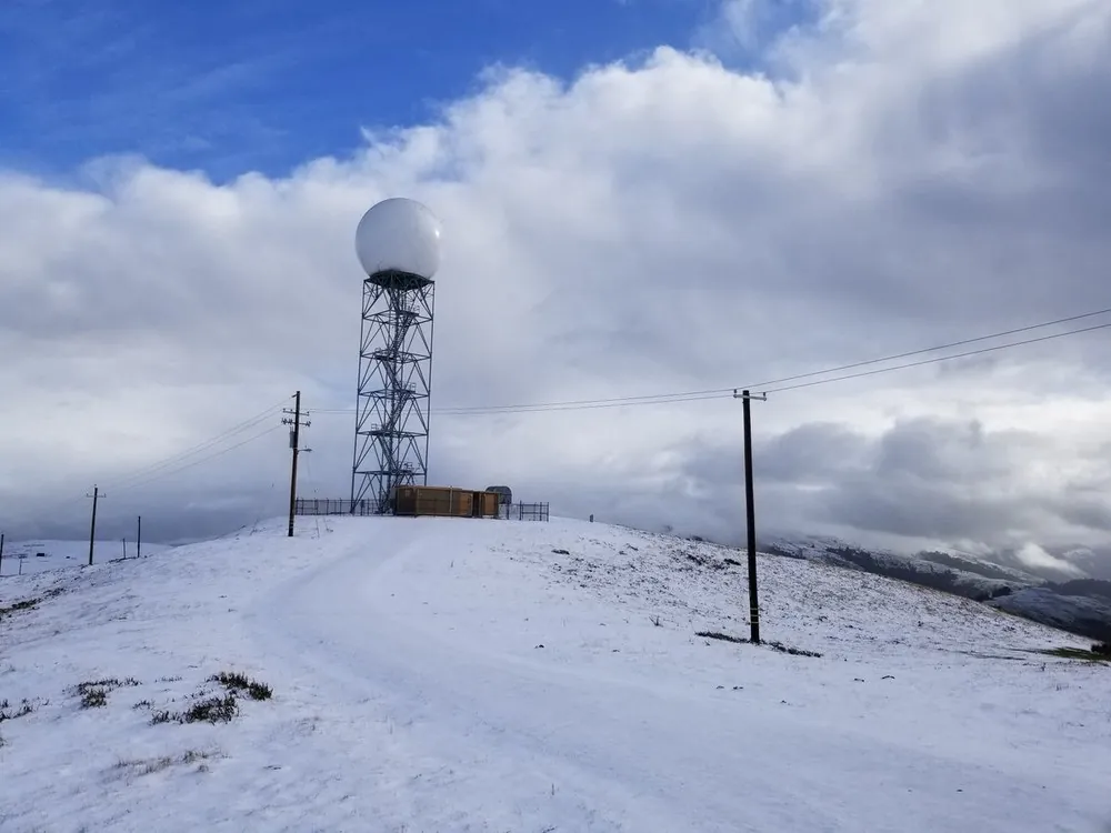 A NEXRAD WSR-88D radar dome